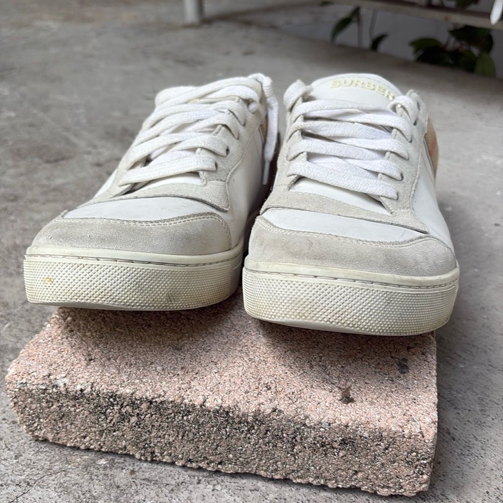 Burberry leather n nova chek sneakers - Picture 4 of 9